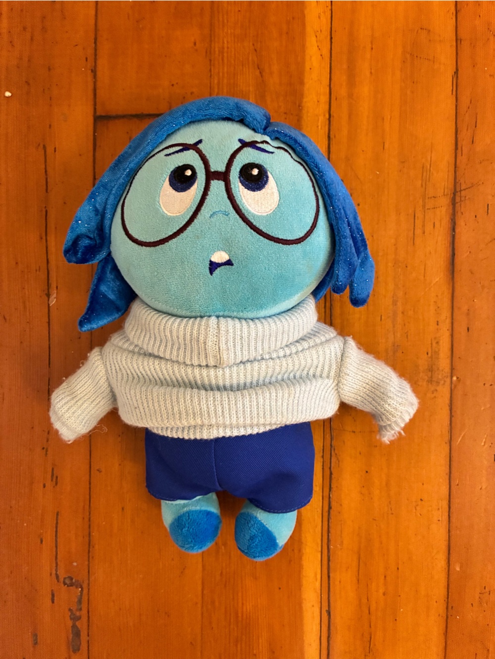 Disney Sadness Plush Toy Blue with Navy Pants
